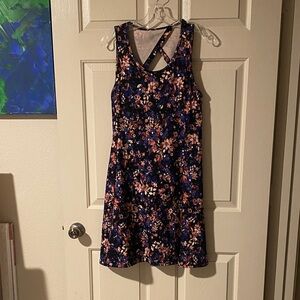 We Wander FlexStretch Floral Athletic Dress with Built In Shorts